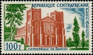 Cathedrale de Bangui timbre