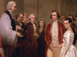 George and Martha Washington wedding, January 6, 1759