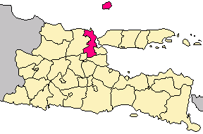 Location within East Java