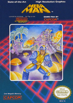 Mega Man 1 box artwork