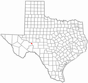 Location of Iraan, Texas