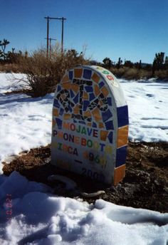 Mojave Phone Booth Headstone