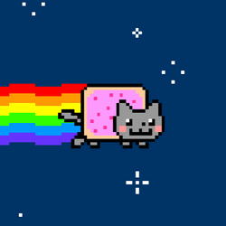 Nyan cat 250px frame