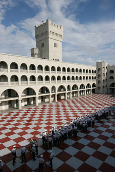 Inside PT Barracks