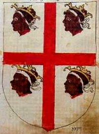 Cruz de Alcoraz. Armorial of Aragon, 1536