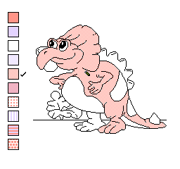 NES Color A Dinosaur