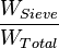 \frac{W_{Sieve}}{W_{Total}}