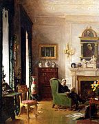 Albert Chevallier Tayler - The Grey Drawing Room 1917