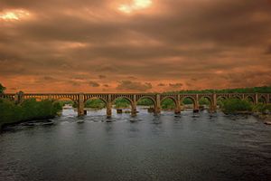 Atlantic coastline trestle