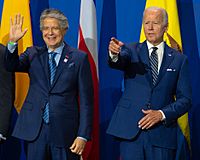 Guillermo Lasso and Joe Biden