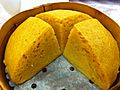 HK Sheung Wan 寶湖金宴 Treasure Lake Seafood Restaurant food Chinese Steamed Sponge Cake 馬拉糕 Mah Lai Goh Jan-2013