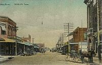 PostcardMarlinTXMainStreetCirca1900to1910