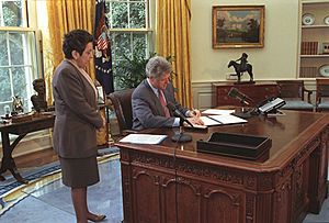 President William J. Clinton Signing the Immunization Proclamation