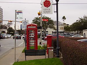 Upper Kirby (Looking West from NE corner of intersection of Westheimer Rd. and Kirby Drive)