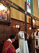 Utah stations of the cross with the relic of the true cross