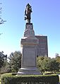 Volunteer Firemen monument in front of Texas State Capitol-front view