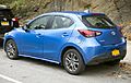 2020 Toyota Yaris XLE Hatchback in Sapphire, rear left