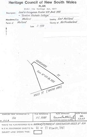 500 - Caroline Chisholm Cottage - PCO Plan Number 500 (5045654p1)