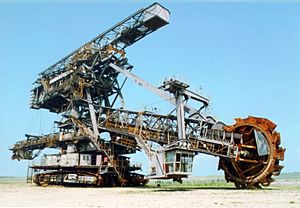 Bucket wheel excavator in Ferropolis