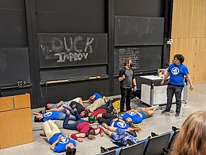 Duck! improv show at Harvey Mudd College