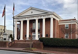 Franklin County Courthouse in Louisburg