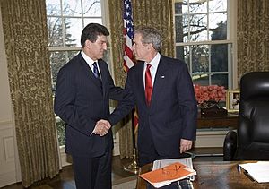 George W. Bush and Joe Manchin