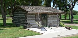 Log cabin in Holbrook Park