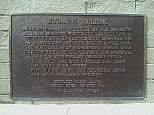 Hotaling plaque