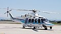 Japan Coast Guard AW139(JA973A - MH973, "Mihoduru2") right front view at JASDF Miho Air Base May 28, 2017 01