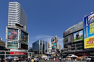 June 2012 Toronto Yonge Dundas Square Looking West on Dundas (7405247918)