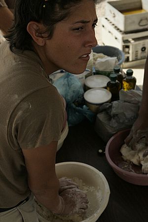 Making Frybread