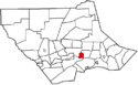 Map of Lycoming County Pennsylvania Highlighting Montoursville.png