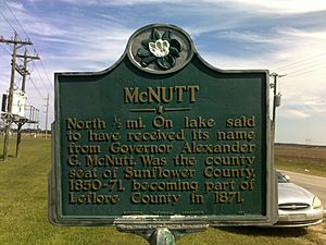 McNutt Historical Marker located on Mississippi Highway 442