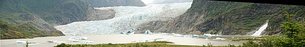 Mendenhall Glacier pano Aug2011