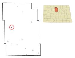 Location of Granville, North Dakota