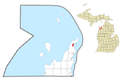 Location within Leelanau County