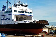 Quadra Queen II drydocked 2008.jpg