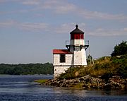 Squirrel Point Maine Lighthouse detail