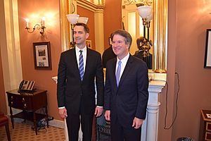 Tom Cotton and Brett Kavanaugh