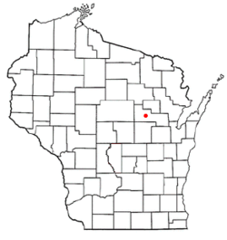 Location of Seneca, Shawano County, Wisconsin