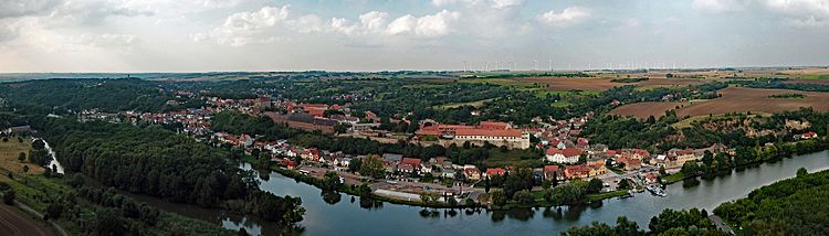 Wettin Aerial Panorama