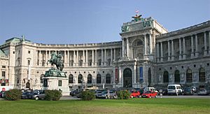 Wien Hofburg Neue Burg Heldenplatz