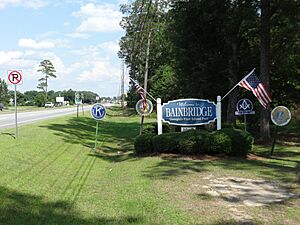 Bainbridge welcome sign, US84EB