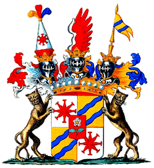 Basselet von La Rosée-Grafen-Wappen