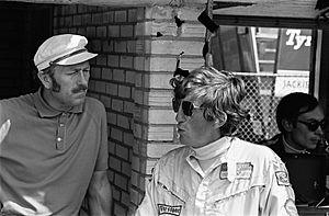 Chapman and Rindt at 1970 Dutch Grand Prix