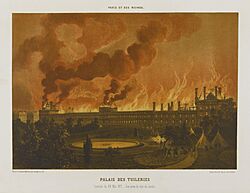 Commune de Paris 24 mai incendie des Tuileries