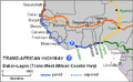 Dakar-Lagos Highway Map