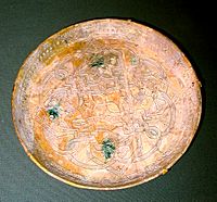 Dish from 9th century Iraq