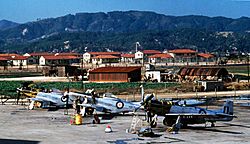 F-51Ds 77 Sqn RAAF at Iwakuni c1950