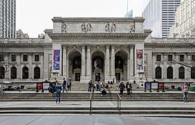 Facade of the New York Public Library Main Branch 2